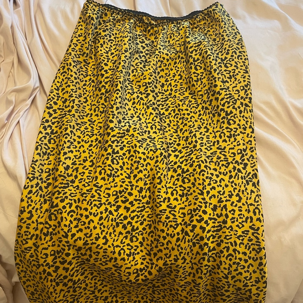 Leopard print skirt